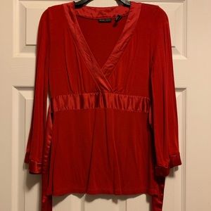 Red New York & Company blouse